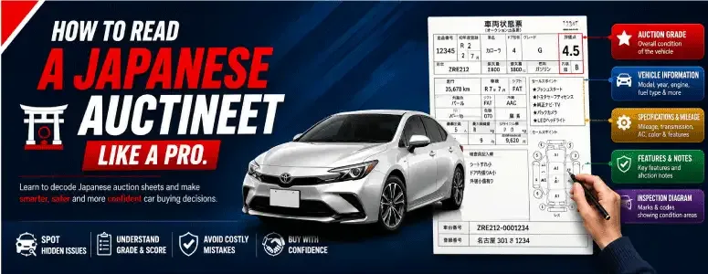 How to Read Japanese Auction Sheet Like a Pro | MDK Japan