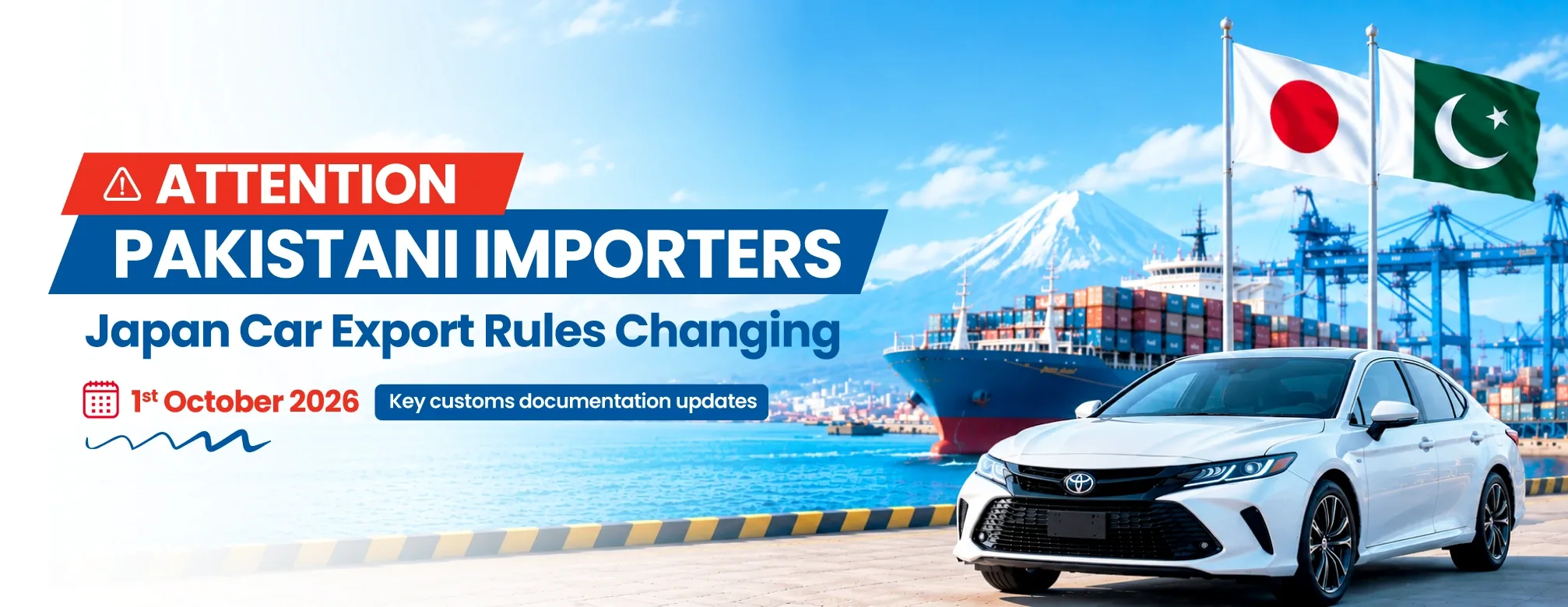 New Japan Car Export Rules Now in Force: Pakistani Importers May Need to Provide Import Documents.